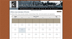 Desktop Screenshot of calendar.cliftontexas.org